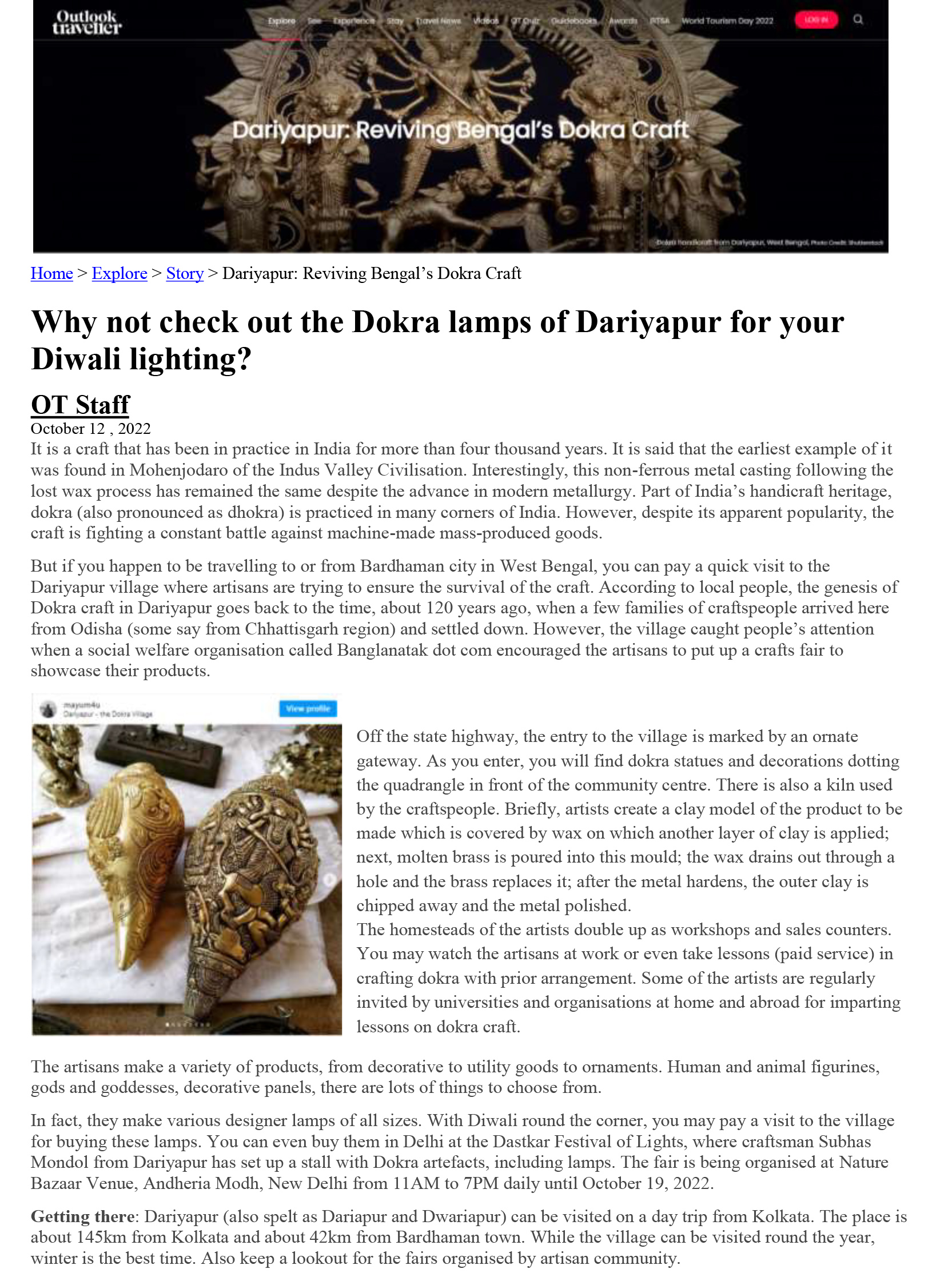 Dokra of Dariyapur